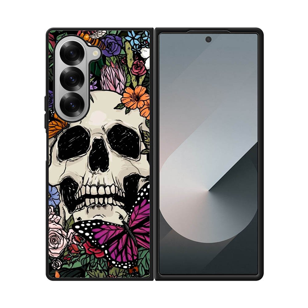 Skull Flower FE0548 Samsung Galaxy Fold 7 5G Case