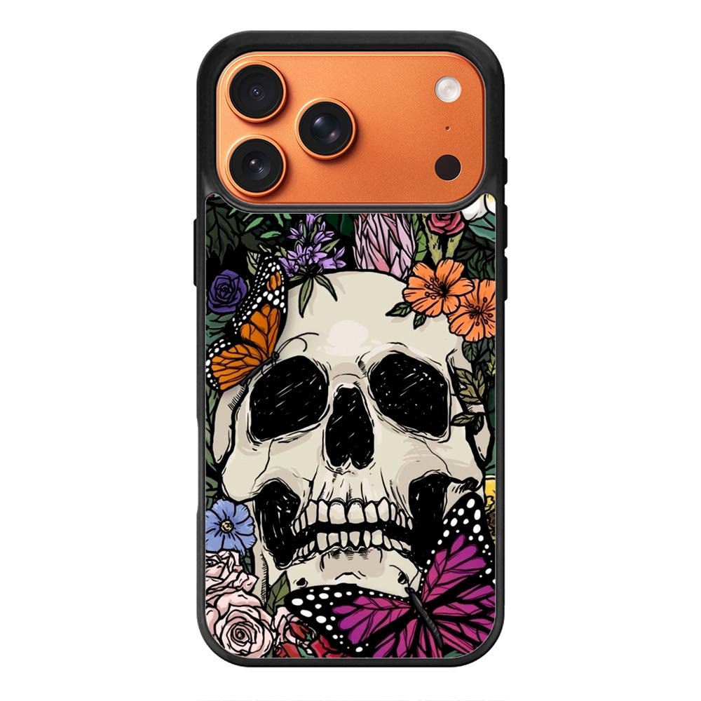 Skull Flower iPhone 17 Pro Case FE0565