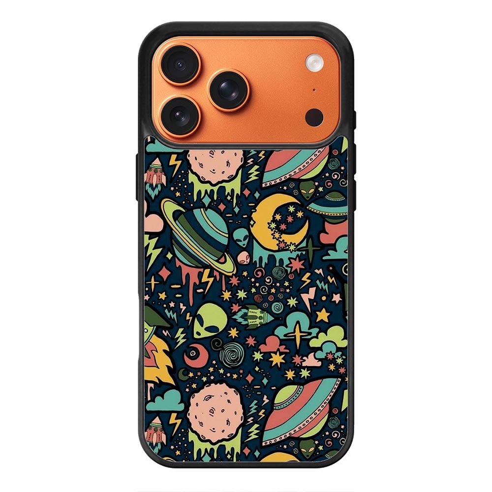 Alien Space Pattern iPhone 17 Pro Case FE0023