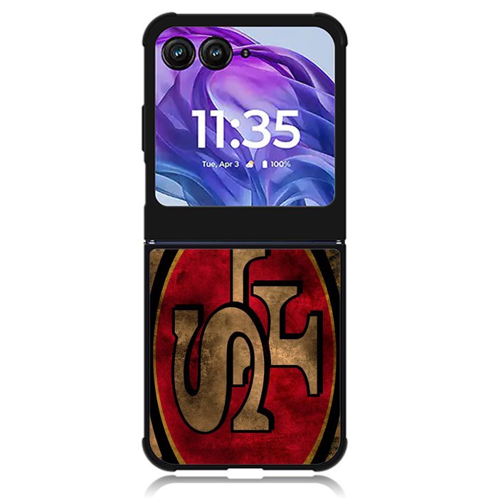 49ers Logo 2nd Motorola Moto Razr 2024 , Moto Razr 50 Case