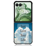 Blue Sky Clouds X00110 Motorola Moto Razr+ Plus 2024/2025 Case, Motorola Razr 50 Ultra/50s Ultra Case
