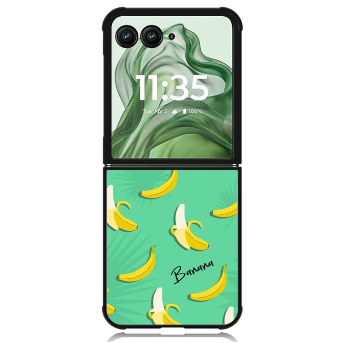 Banana Pattern X00167 Motorola Moto Razr+ Plus 2024/2025 Case, Motorola Razr 50 Ultra/50s Ultra Case