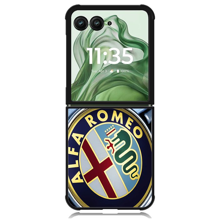 Alfa Romeo branding X00214 Motorola Moto Razr+ Plus 2024/2025 Case, Motorola Razr 50 Ultra/50s Ultra Case