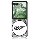 James Bond Circle X00292 Motorola Moto Razr+ Plus 2024/2025 Case, Motorola Razr 50 Ultra/50s Ultra Case