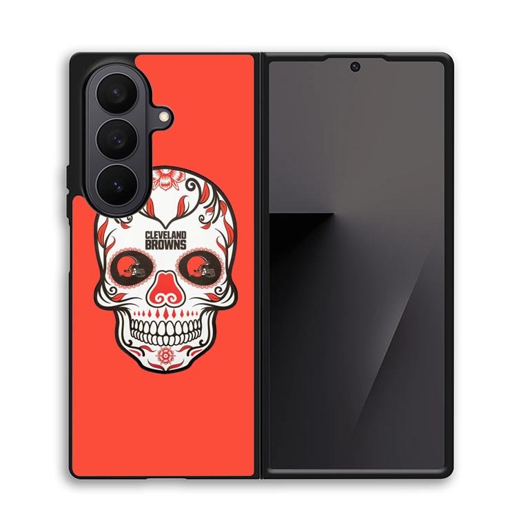 Cleveland Browns Skull X00389 Samsung Galaxy Z Fold 7 Case