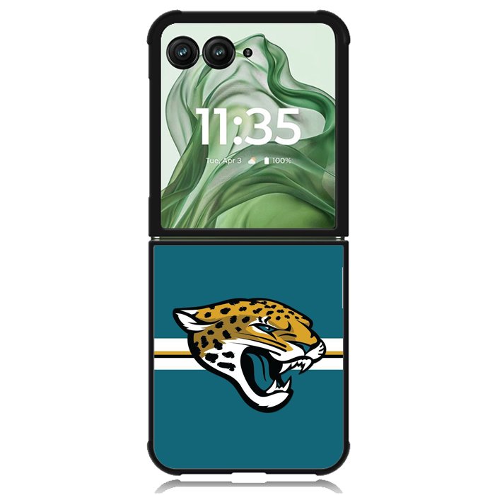 Jacksonville Jaguars X00378 Motorola Moto Razr+ Plus 2024/2025 Case, Motorola Razr 50 Ultra/50s Ultra Case