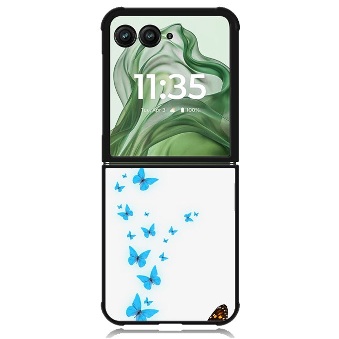 Butterfly X00395 Motorola Moto Razr+ Plus 2024/2025 Case, Motorola Razr 50 Ultra/50s Ultra Case