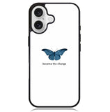 Blue Butterfly X00398 iPhone 16 Case
