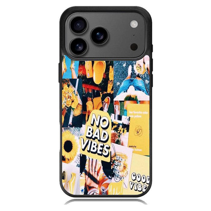 No Bad Vibes Collage X00613 iPhone 17 Pro Max Case