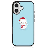 Cat with Santa X00631 iPhone 16 Case