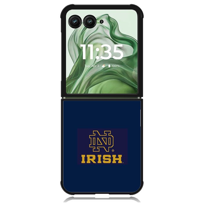 notre dame fighting irish X00779 Motorola Moto Razr+ Plus 2024/2025 Case, Motorola Razr 50 Ultra/50s Ultra Case
