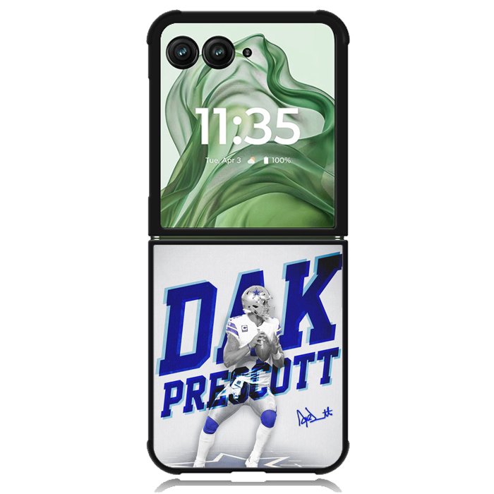 dak prescott cowboys X00962 Motorola Moto Razr+ Plus 2024/2025 Case, Motorola Razr 50 Ultra/50s Ultra Case