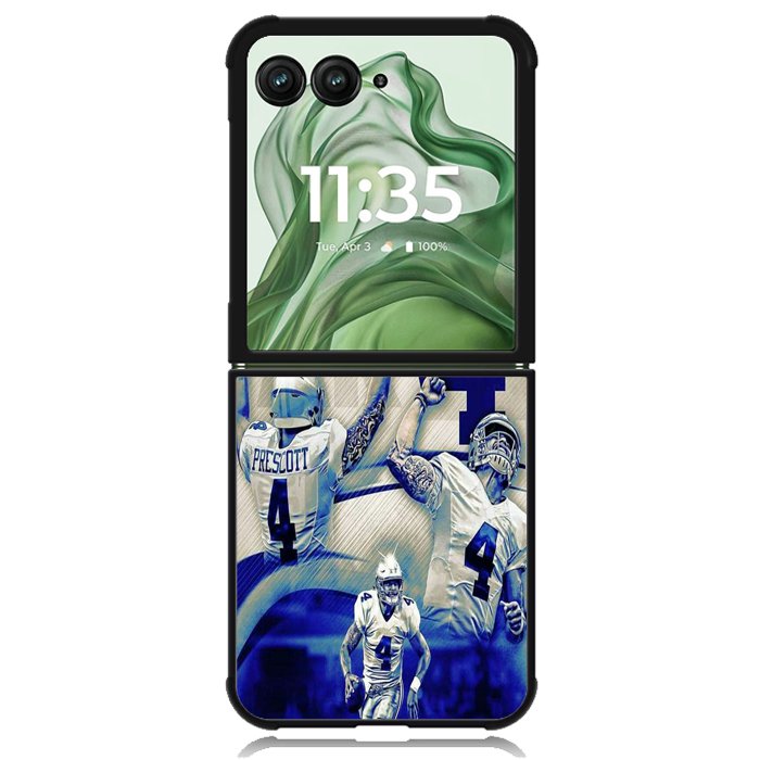 dak prescott cowboys X00961 Motorola Moto Razr+ Plus 2024/2025 Case, Motorola Razr 50 Ultra/50s Ultra Case