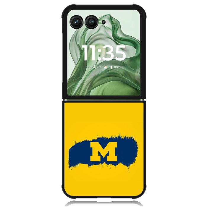 michigan wolverines Logo X00952 Motorola Moto Razr+ Plus 2024/2025 Case, Motorola Razr 50 Ultra/50s Ultra Case