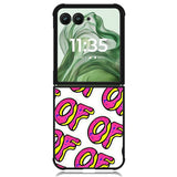 OF Donuts X00946 Motorola Moto Razr+ Plus 2024/2025 Case, Motorola Razr 50 Ultra/50s Ultra Case