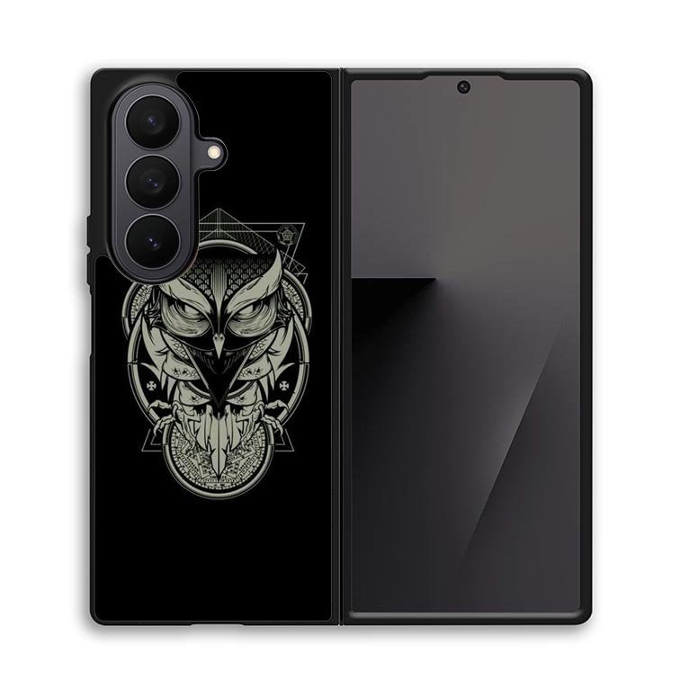 Owl artwork X01025 Samsung Galaxy Z Fold 7 Case