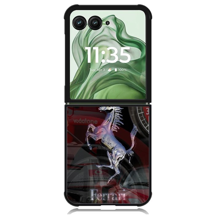 ferrari car Logo X01362 Motorola Moto Razr+ Plus 2024/2025 Case, Motorola Razr 50 Ultra/50s Ultra Case