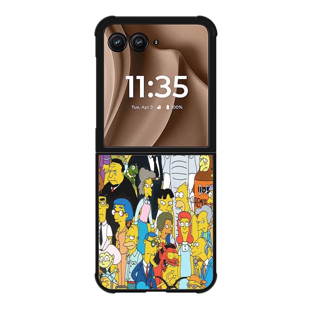 The Simpsons Characters X01580 Motorola Moto RAZR Plus 2025 Case