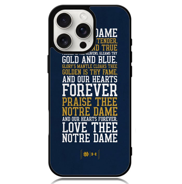 Notre Dame Football X02250 iPhone 16 Pro Max Case