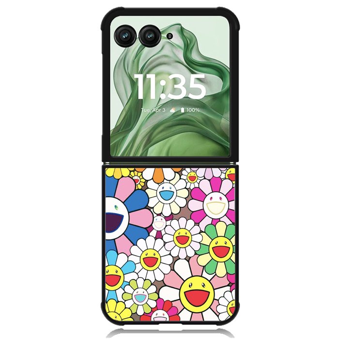 takashi murakami X02243 Motorola Moto Razr+ Plus 2024/2025 Case, Motorola Razr 50 Ultra/50s Ultra Case