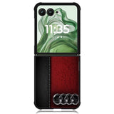 audi carbon X02188 Motorola Moto Razr+ Plus 2024/2025 Case, Motorola Razr 50 Ultra/50s Ultra Case