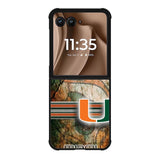 miami hurricanes Logo X02184 Motorola Moto RAZR Plus 2025 Case