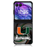 miami hurricanes Motorola Moto Razr 2024 , Moto Razr 50 Case
