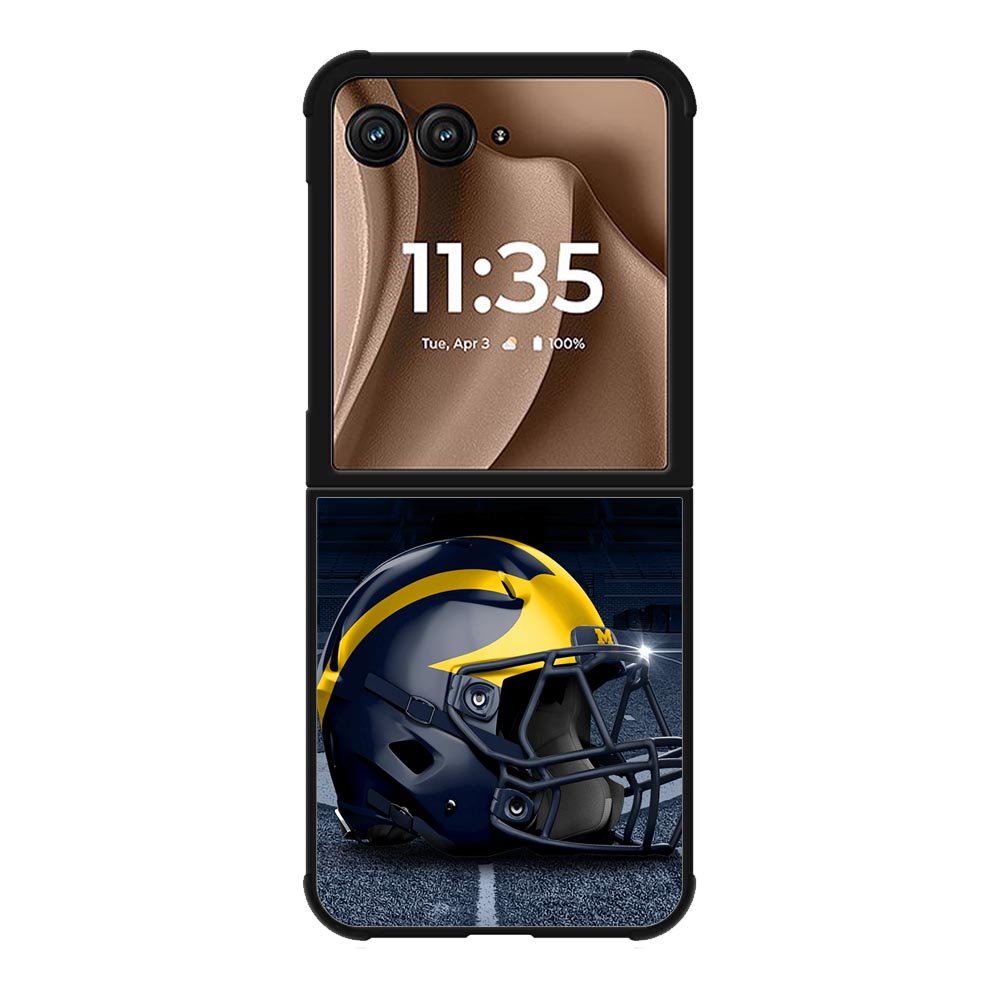 michigan wolverines helmet X02122 Motorola Moto RAZR Plus 2025 Case