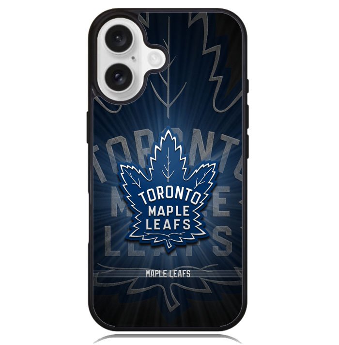 toronto maple leafs black X02069 iPhone 16 Plus Case