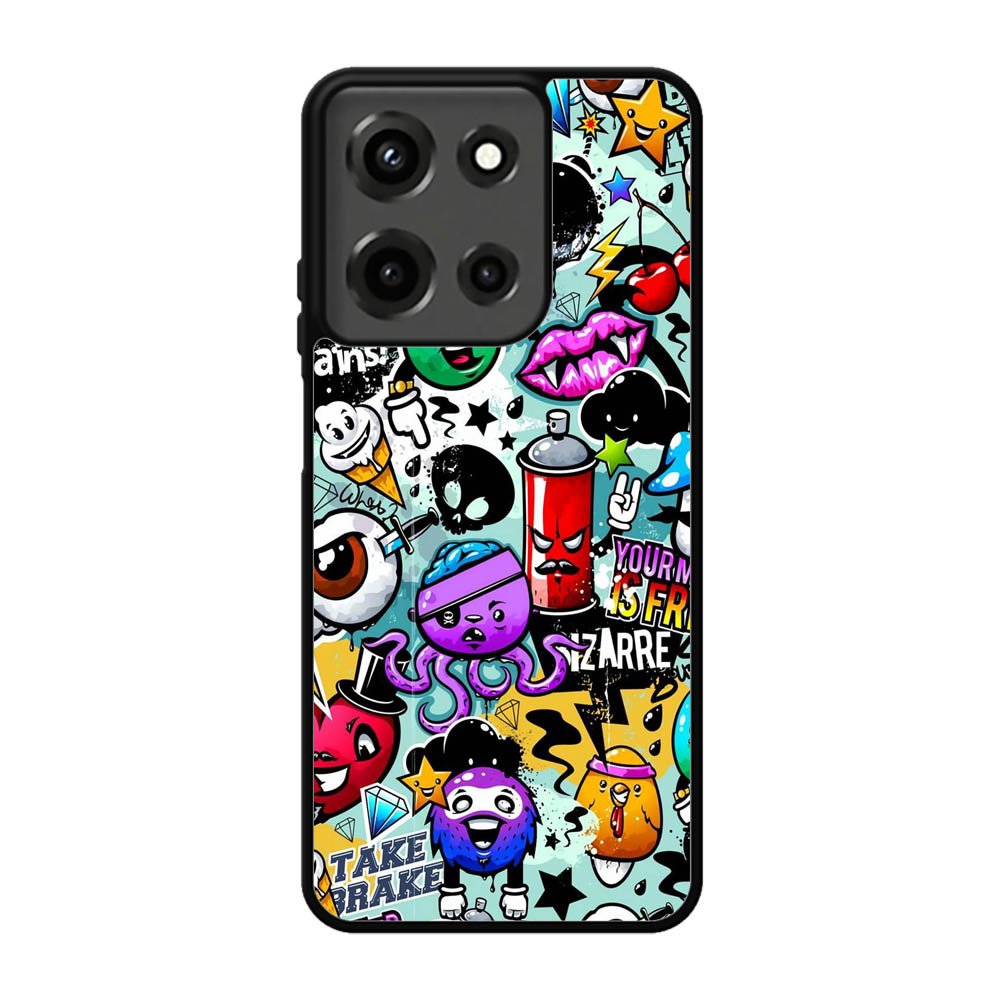 Cartoon Graffiti Motorola Moto G 5G 2025 Case FE1497