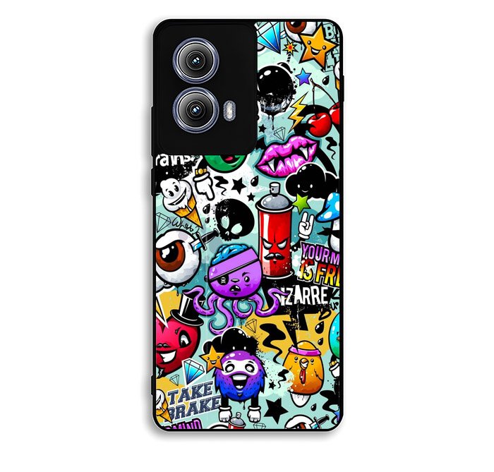 Cartoon Graffiti Motorola Moto Edge 2024 Case FE5898