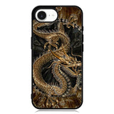 Black And Gold Dragon iPhone 16e Case