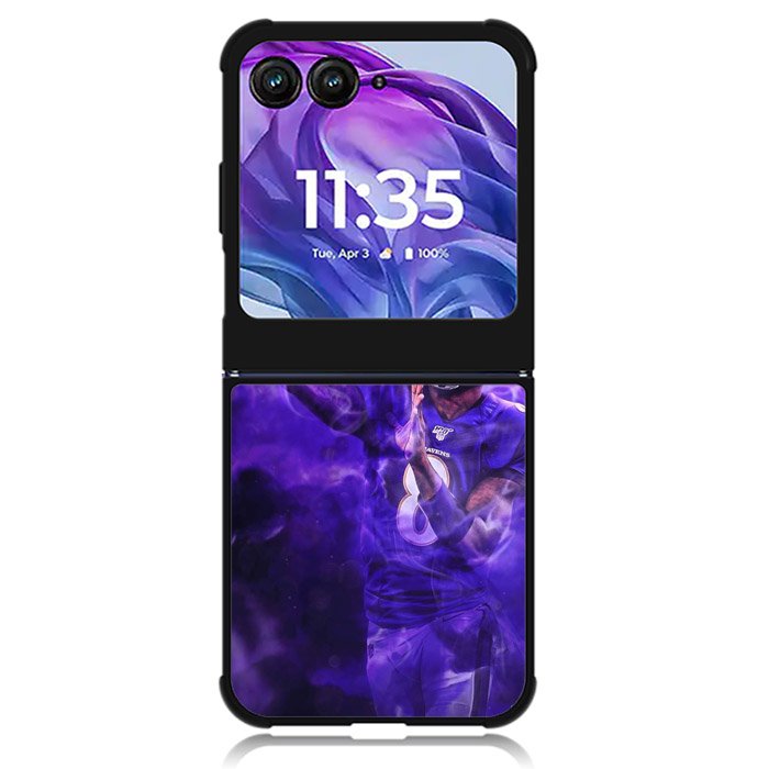 Lamar Jackson Smoke Motorola Moto Razr 2024 , Moto Razr 50 Case