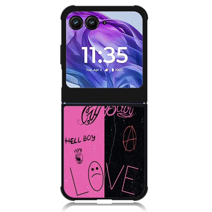 Lil Peep Tattoos Motorola Moto Razr 2024 , Moto Razr 50 Case