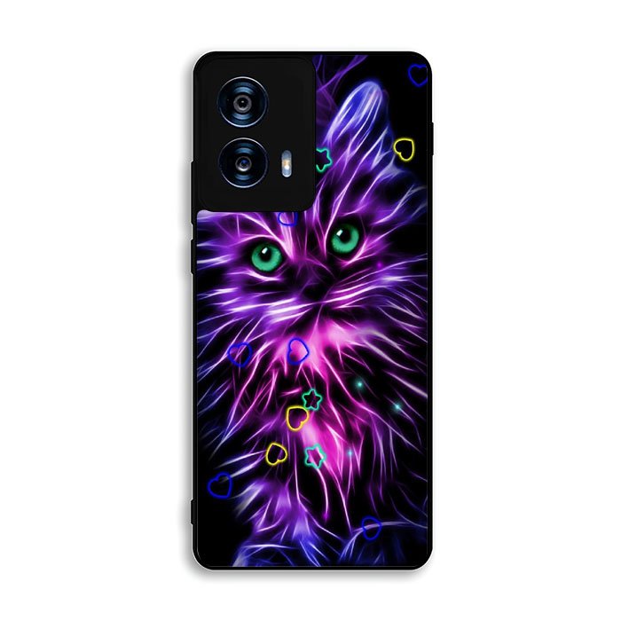 Cat Glow Purple 2nd Motorola Moto G Power 5G 2024 Case FE2705