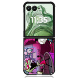 invader zim cartoon X1215 Motorola Moto Razr+ Plus 2024/2025 Case, Motorola Razr 50 Ultra/50s Ultra Case