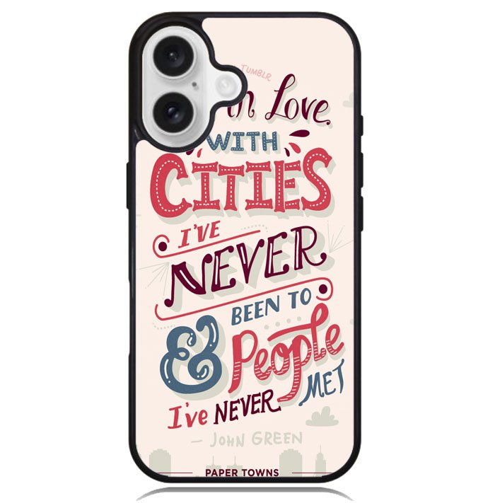 john green, paper towns X1201 iPhone 16 Plus Case
