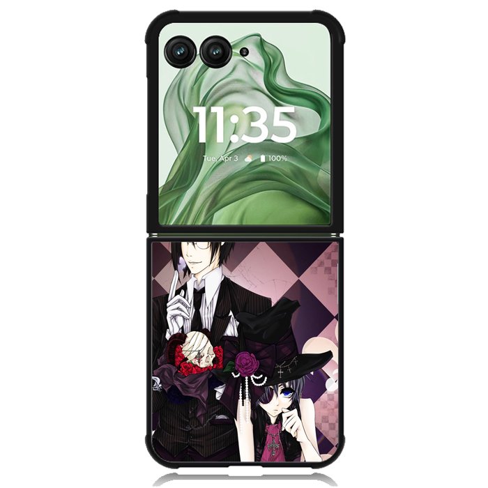Kuroshitsuji Black Butler X1224 Motorola Moto Razr+ Plus 2024/2025 Case, Motorola Razr 50 Ultra/50s Ultra Case