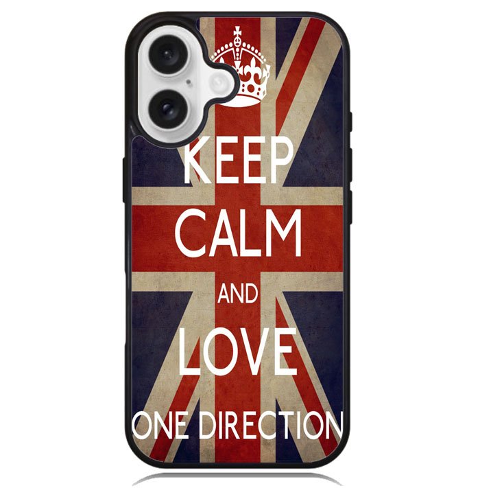 Keep Calm and Love 1D X1244 iPhone 16 Case