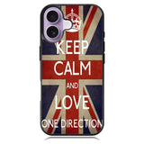 Keep Calm and Love 1D X1244 iPhone 17 Case