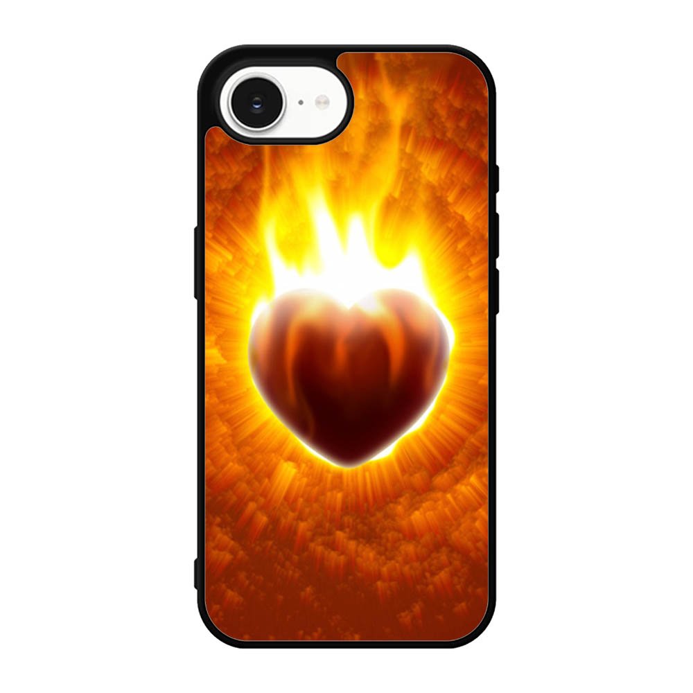 Love Burning Heart X1458 iPhone 17e Case
