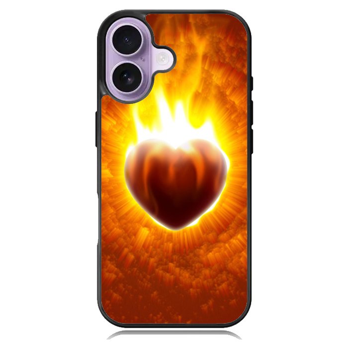 Love Burning Heart X1458 iPhone 17 Case
