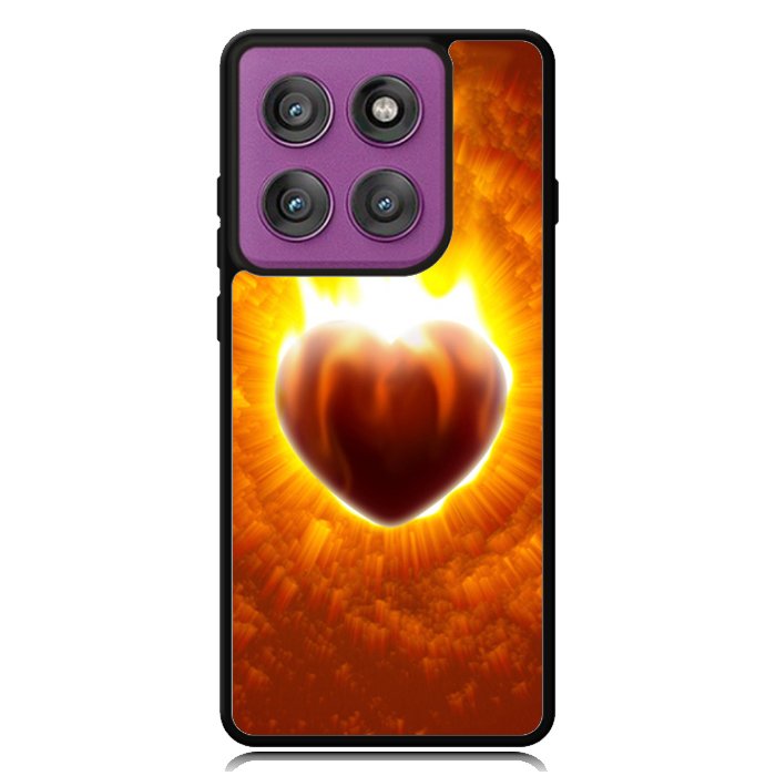 Love Burning Heart X1458 Motorola Moto Edge 2025 | Moto Edge 60 Fusion | Moto Edge 60 Pro Case