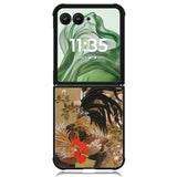 Ito Jakuchu Rooster X1552 Motorola Moto Razr+ Plus 2024/2025 Case, Motorola Razr 50 Ultra/50s Ultra Case