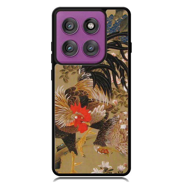 Ito Jakuchu Rooster X1552 Motorola Moto Edge 2025 | Moto Edge 60 Fusion | Moto Edge 60 Pro Case