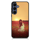 Girl In Red Flowers X1710 Samsung Galaxy S25 FE Case