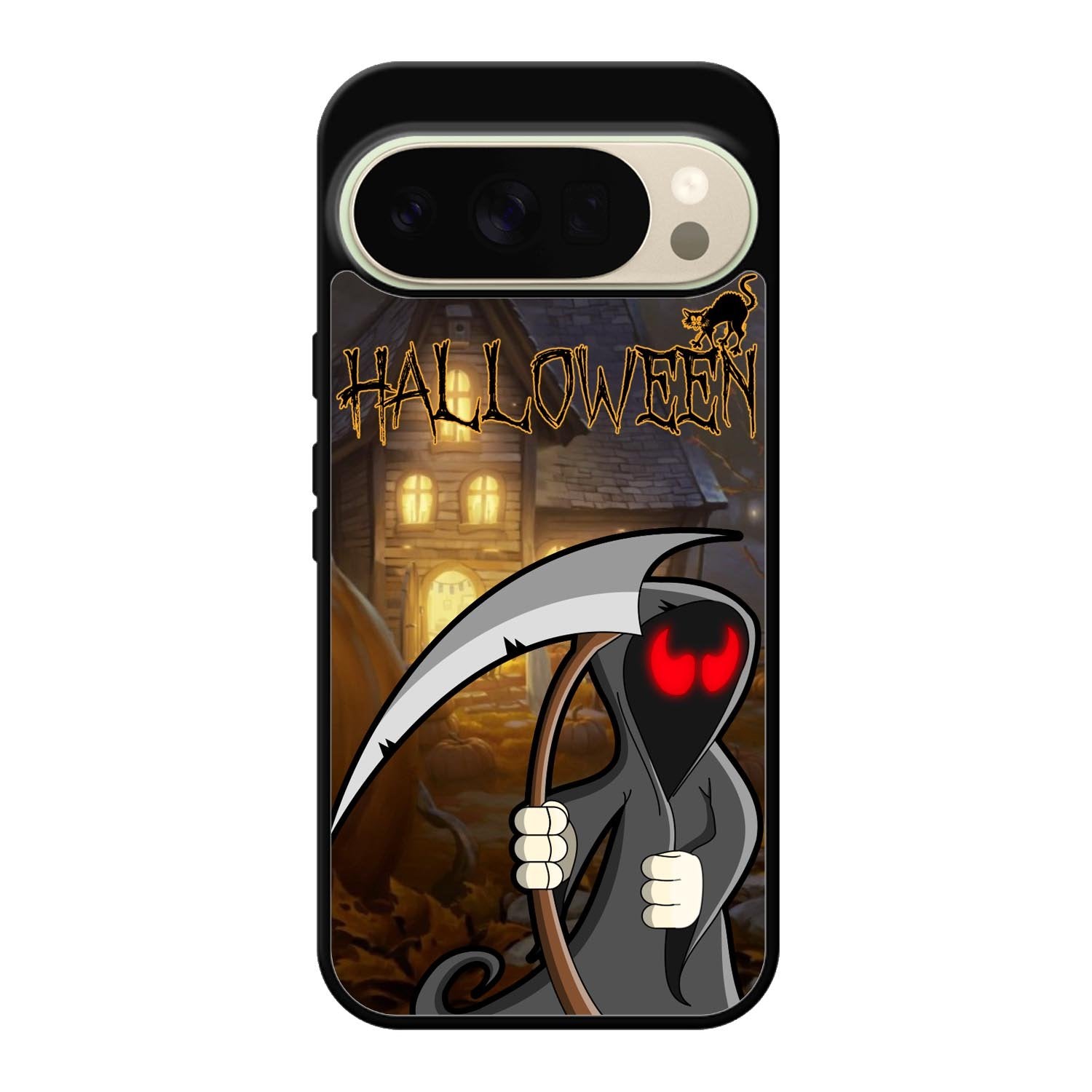 Orange Halloween Moon X2669 Google Pixel 10 Pro XL Case