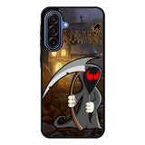 Orange Halloween Moon X2669 Samsung Galaxy A17 Case