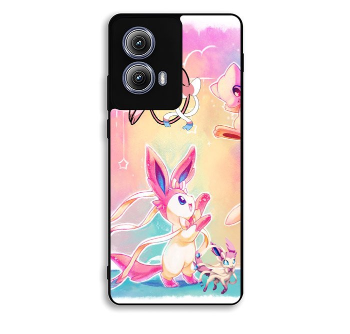 Pokemon Sylveon And Mew Motorola Moto Edge 2024 Case FE4478