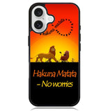 Hakuna Matata No Worries X3644 iPhone 16 Case